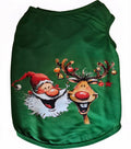 Dog Shirt - Santa & Reindeer Holiday