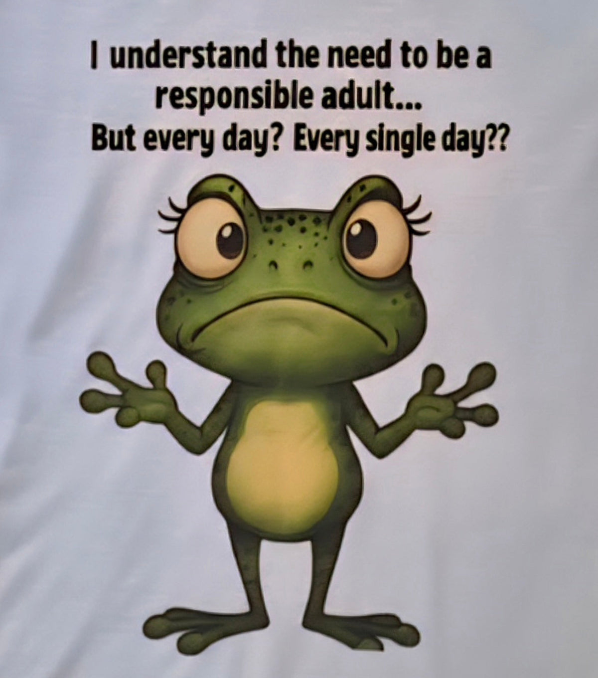 Responsible Adult Frog Tee