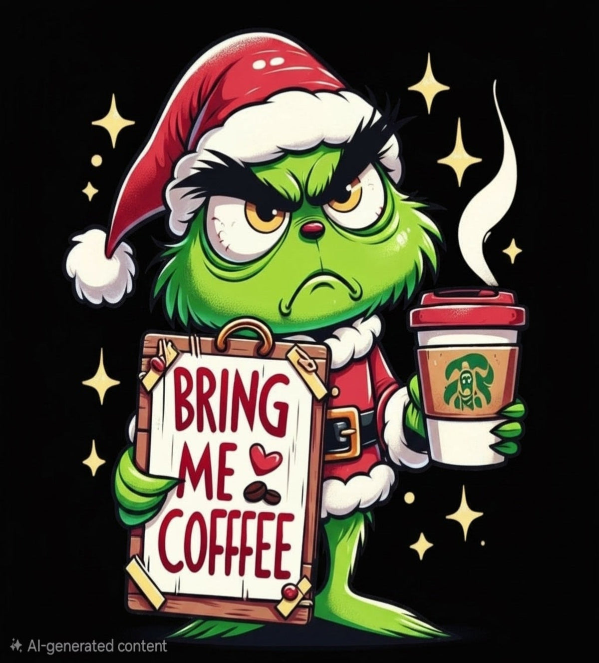 Bring Me Coffee Grinch Tee
