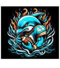 Fire Dolphins Graphic Tee