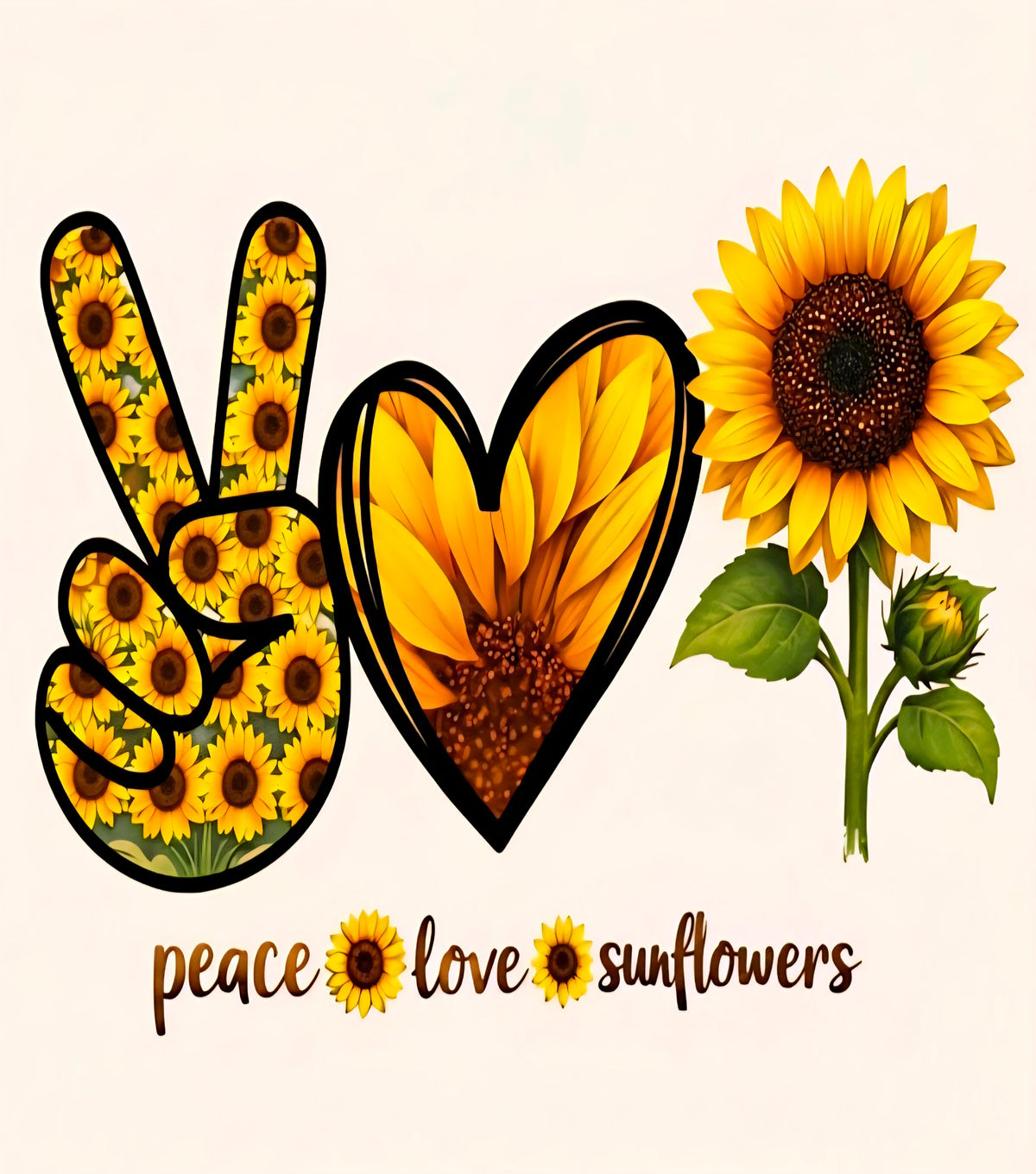 Peace Love Sunflowers T-Shirt