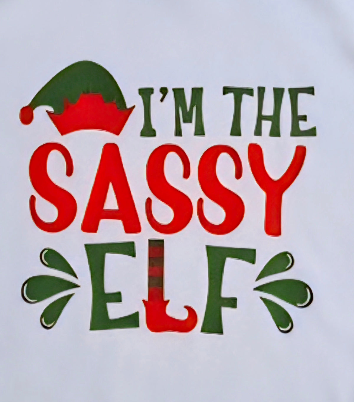 I'm The Sassy Elf Holiday Tee